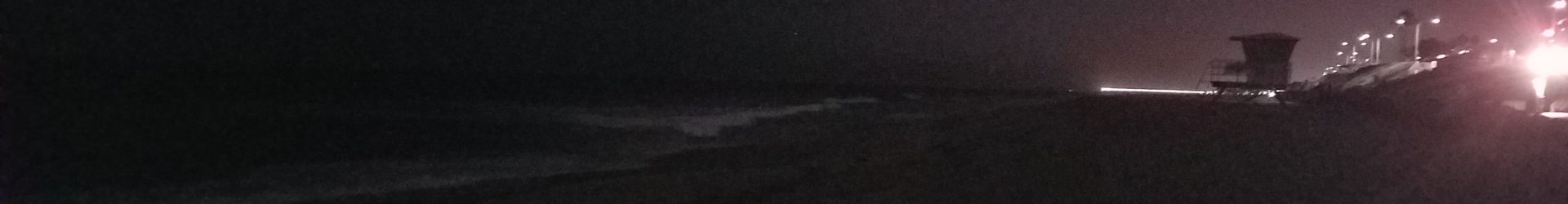 Nighttime beach